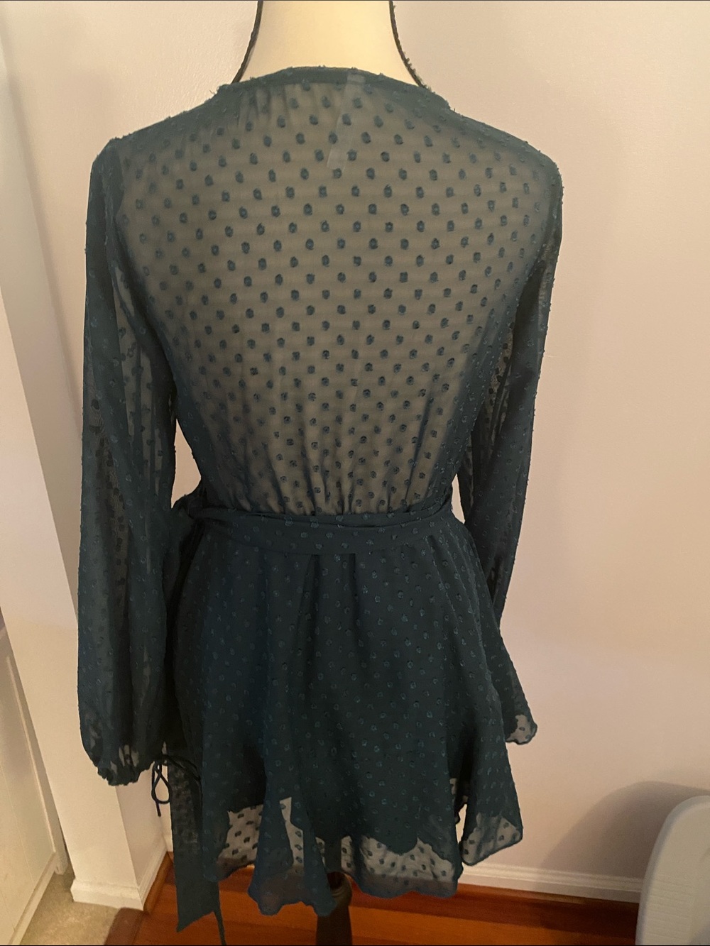 Lucy in the sky wrap mini dress medium - Picture 6 of 9